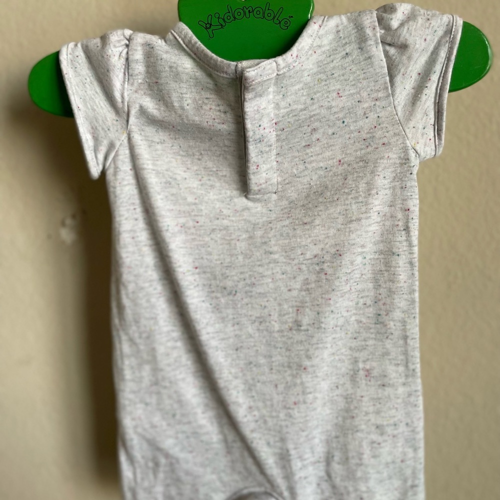 Girls Nike Grey 3M Romper - Picture 3 of 3